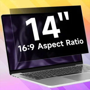 Two-Way Anti-Spy Privacy Filter for 14″ 15.6″ 13.3″ Laptop Screens Also for Mobile Phones and GPS