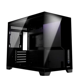 UC01 Gaming Tempered Glass PC Case Dual SSD Trays 7 PCIe Slots