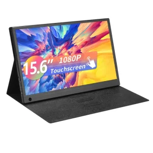 USB C Monitor 1080P 100% SRGB IPS External Screen Touchscreen Portable Monitor 15.6″ with Type C for Laptop PC Phone PS4 Xbox