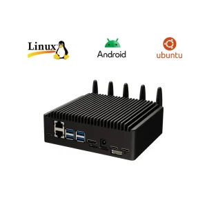 Ubuntu Linux Android RS232 AI Edge Computing Box Data Collector Device RK3568 Fanless Industrial Mini PC With Algorithm