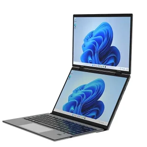 Ultra Thin Business Laptop 14″+14″ Dual Touch Screen 360 Degree Flip Intel N95 Yoga Double Touch Screen Office Laptop