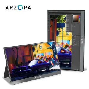 Ultra Thin FHD 15.6inch Gaming PC Laptop Display Portable Monitor With USB Type C Dual Speakers Laptop Screen Extender 1080P LCD
