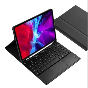 Universal Wireless Flat BT 3.0 Keyboard with PU Leather Case Stand Cover Accessory for iPad 10.2 10.5 10.9 11 Pro
