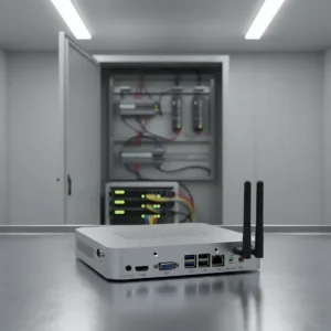 VGA Dual Output Intel Celeron J1900 8GB RAM 6 COM Port Embedded Linux DIN Rail Industrial Mini Computer