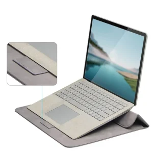 Waterproof Functional 2-in-1 Sleeve Mouse Pad Convertible Foldable Protective Laptop Sleeve for 13 14 15 16 Inch