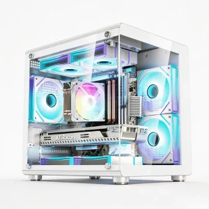 White Esports PC Gaming Desktop Gamer Machine T7-4700LE 16GB NVME Desktop Computer IT Computing System