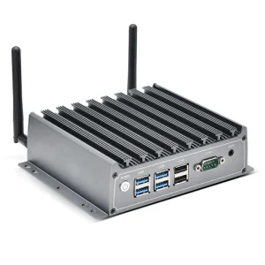 Win11 Fanless Embedded Computer Barebone Mini PC Core I5 4200U Processor Industrial Computer Support VPro TPM2.0 AC WiFi