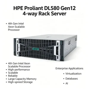 Xeon 6 Processors HPE ProLiant Compute DL580 Gen12 Rack Server for Workloads