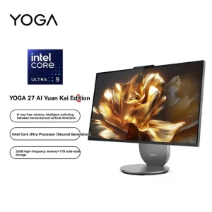Yoga 27-IAH10 27-inch 4K Screen Ultra5-225H CPU 32GB RAM 1TB SSD All-in-one Desktop Computer for Home Office Use