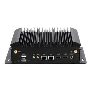 ZWH002-8U Mini PC Fanless Computer i5-8260U Quad Core Dual LAN DDR4 RAM NVME Storage 2*RS485/232 COM Embedded PC