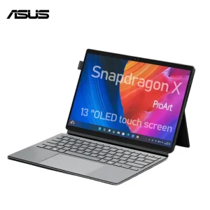 asus Laptop ProArt X Snapdragon Processor computer 2.8K OLED 13.3 inch Touch Screen a Slim and Lightweight 2-in-1 AI Computer